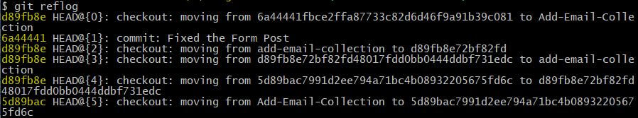 Reflog What is Git HEAD Branch Reference Objects and Detached HEAD | Tangent ...