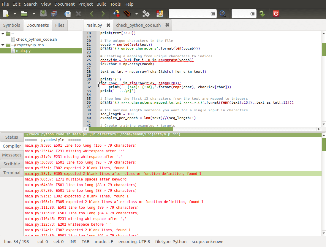 Geany Python Coding Setup | Tangent Technologies